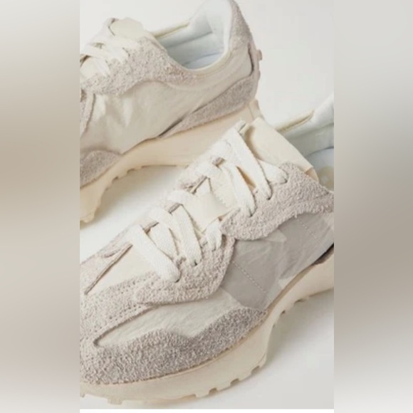 New Balance Shoes - NEW BALANCE 327 Suede and Printed Crinkled-Shell Sneakers Size 7.5 Men's 9 Women